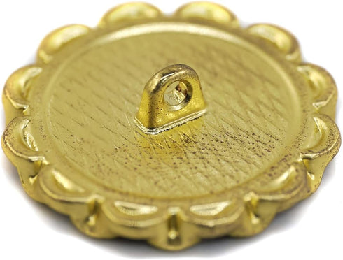 20 pcs Enamel Covered Golden Foil Fragments Floral Metal Shank Sewing Coat Buttons -25mm -1"...