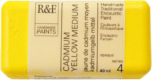R&F Encaustic Paint, 40ml, Cadmium Yellow Medium...