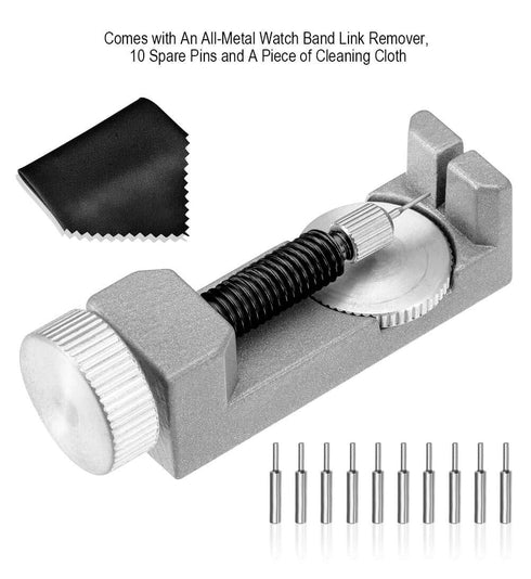 selizo Watch Link Remover kit Watch Band Tool with 10 Extra Pins for Watch Band Link Pin Removal and Watch Sizing...