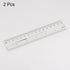 2pcs Film Flexible Ruler 6 Inch 0.5mm Scale PET Plastic Folding Straight Ruler Calibration Soft Ruler Measuring Tool for Factory, Transparent...