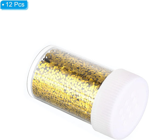 PATIKIL Holographic Chunky Glitter Set, 12 Jars 240g/8.47oz Resin Sparkle Sequins Glitter Powder Bulk for Art Crafts Scrapbooking Body Nail Decora...