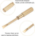 2pcs Mini Bracelet Screwdriver 4mm Titanium Steel Slotted Screw Driver with 6mm Width Non-slip Handle for Bracelet Repair Screwdriver Tools, Gold ...