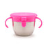 Munchkin® Snack+™ Stainless Steel Snack Catcher Cup with Lid, 9 Ounce, Pink, 1 Pack...
