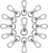 100Pcs Swivel Snap Hook,Stainless Steel Key Chain Clip Hooks Swivel Lanyard Snap Hook Keychain Hooks for Keychain Lanyard,Jewelry,DIY Crafts Suppl...