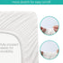100% Cotton Bassinet Sheets Fit for 4moms MamaRoo Sleep Bassinet, 2 Pack, Ultra Soft Bassinet Sheet for Baby, White...