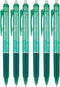 PILOT FriXion Ball Clicker Erasable Gel Ink Retractable Pen, Extra Fine Point, 0.5mm, Green Ink, 6 Count...