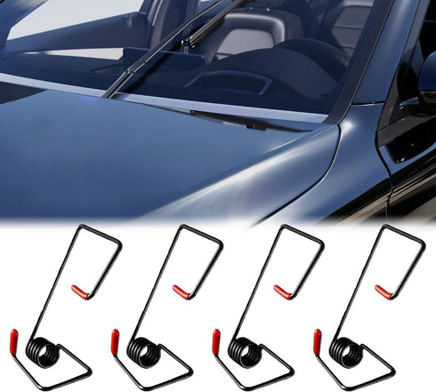 4pcs Windshield Wiper Arm Pressure Spring Booster, Wiper Arm Pressure Spring, Improved Visibility in Rain/Snow, Perfect Replacement Kit for Clear ...
