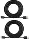 Smays 2-Pack 25ft Power Extension Cable Compatible for WyzeCam, Wyze Cam Pan, Nest Cam Indoor, Blink, Yi Camera, USB to Micro USB Charging Cord (B...