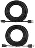 Smays 2-Pack 25ft Power Extension Cable Compatible for WyzeCam, Wyze Cam Pan, Nest Cam Indoor, Blink, Yi Camera, USB to Micro USB Charging Cord (B...