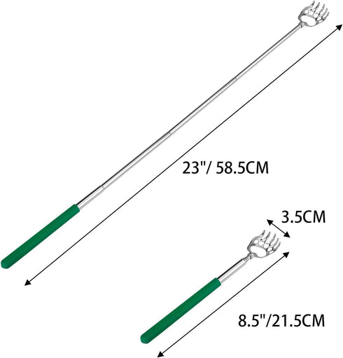 Awpeye Bear Claw Back Scratcher Extendable, Metal Portable Telescopic Backscratchers with Rubber Handled 8 Pack, Backscratcher for Men and Women...