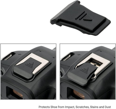 JJC 2Pack Hot Shoe Cover Cap Protector for Canon EOS R50 R10 R8 R7 R6 Mark II R5C R3 Camera, Replaces Canon ER-SC2 Hot Shoe Cover...