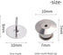 Aylifu Tie Tacks and Clutch Backs Set, 30 Pieces Tie Tacks Blank Pins (10 mm in Diameter) with 30 Pieces Locking Pin Backs Pin Keepers Locking Cla...