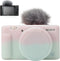 Pocoukate Camera Case for Sony ZV-1, ZV1 Camera Case Digital Camera Anti-Scratch Slim Fit Soft DSLR Camera Sleeve with Tempered Glass Protective S...