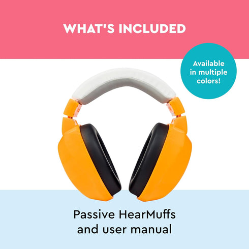 Lucid Audio HearMuffs Kids Hearing Protection (Over-the-ear Sound Protection Ear Muffs Ages 5+)...