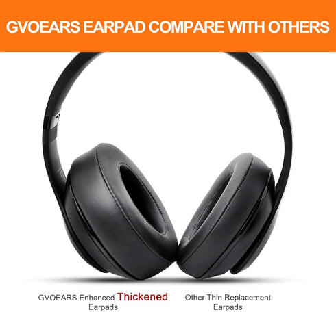 GVOEARS Replacement Ear Pads for Beats Studio 3, Earpad Cushions for Beats Studio 2 3 Wired & Wireless Over Ear Headphones with Memory Foam Strong...