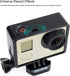 Frame Mount Case for GoPro Hero 4 3 3+ with Lens Cap and Side Door Cap Protective Wire Connectable Skeleton Housing Case Accessories Kit for GoPro...