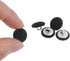 20pcs 20L Fabric Cloth Covered Button 12.5mm Round Metal Shank Sewing Buttons for Suits Dress Blouses, Black...