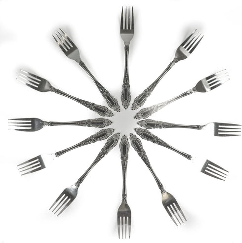 DecorRack 12pcs Dinner Forks, Stainless Steel, 7.5 inches, Flatware, Dishwasher Safe...
