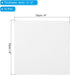 PATIKIL 4x4 Canvas Boards for Painting, 12Pack 100% Cotton Square Triple Primed Stretched Blank Canvas Panel for Acrylic, Oil, Tempera Paints, Whi...