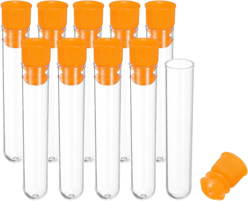 PATIKIL 2.4" Length Plastic Sewing Needle Storage Holder, 10 Pcs Portable Embroidery Needle Pin Toothpick Storage Tubes Case for Craft Knitting, O...