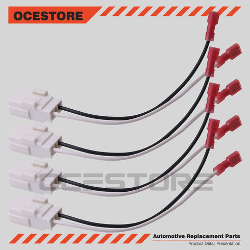 4Pcs Speaker Harness 72-6514 Compatible with Ram 1500 2500 Magnum Door Speaker Wiring Harness Adapter Dakota Caravan Cherokee Wrangler JK Speaker ...