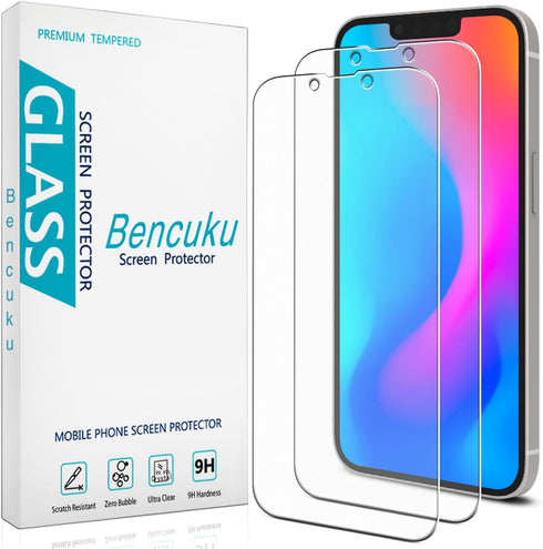 (2 Pack) Matte Glass Screen Protector Designed for iPhone 13 Pro Max, iPhone 14 Plus (6.7-inch) Tempered Glass Film, Anti Glare, Anti Fingerprint,...