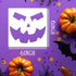 6” Pumpkin Face Stencils Halloween Stencils Reusable Pumpkin Carving Stencil for Painting on Wood Paper Window...