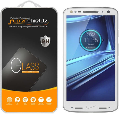 Supershieldz (2 Pack) for Motorola (Droid Turbo 2) Tempered Glass Screen Protector, Anti Scratch, Bubble Free...