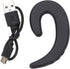 Bone Conduction Headset, Wireless Bone Conduction Bluetooth 4.2 Headset Earphone Ear-Hook Stereo Earphones with Micphone for iPhone .(Black)......