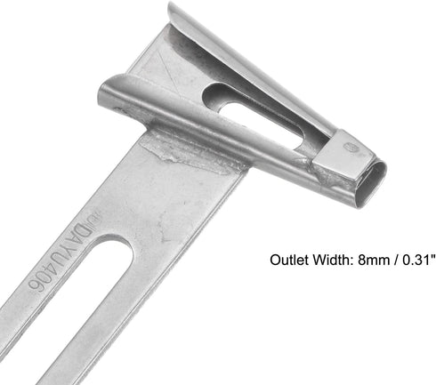 HARFINGTON 8mm Outlet Stainless Steel Binder Folder Binding Attachment Belt Loop Binder Tape Binder for Sewing Supplies Replacement...