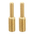 PATIKIL M6x20mm to M10x20mm Double End Threaded Stud Screw Bolt, 2 Pack Brass Rod Bolts Thread Reducer Adapter for Furniture Fastener, Hardware Co...
