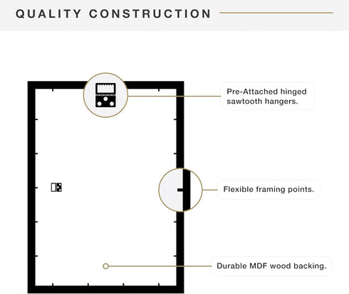 MCS Museum Poster Frame 16x24 Espresso Woodgrain, Vertical & Horizontal Wall Hanging Large Picture Frame for Photos, Posters & Art Prints (1-Pack)...