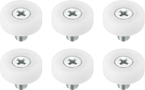 PATIKIL 19mm Drawer Rollers, 6 Pack Plastic Drawer Pulley Replacement Wheels Bearing Small Pulley...