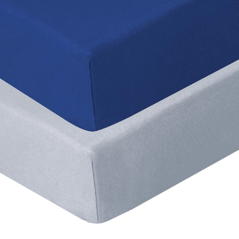 Biloban Pack and Play Sheets Fitted, 2 Pack Pack and Play Sheet Fits for Graco Pack n Play Mattress, Neutral Playard Sheets for Baby Boys and Girl...