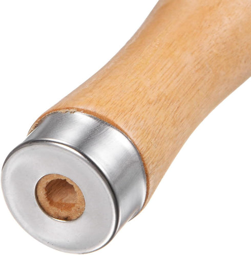 3pcs Wooden File Handle 4.25 Inch 5mm Round Hole Ergonomic Handles with Metal Collar for 8" Metal Files...