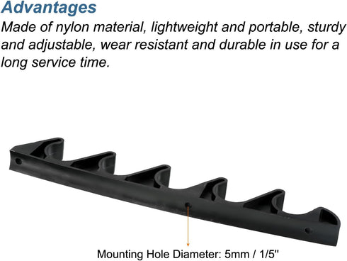 PATIKIL Chaise Adjustment Bracket, 4 Pack 5 Position Lawn Yard Multi Position Back Support Adjuster for Outdoor Lounge Patio, Black...