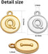 Aylifu 104 pcs A-Z Letter Charms Round Alphabet Charms Pendants for Necklace Bracelet Jewelry Craft DIY,Gold & Silver...