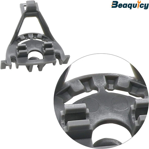 Beaquicy 00428344 Dishwasher Bearing Lower Rack Flip Tine Clip Kit - Replacement for Bos-ch Ther-mador Ken-more Dishwasher - Replaces 00418499 418499 420199 00420199 1999096 428344 Gray
