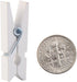 DECORA 3.5cm Sturdy White Wooden Mini Clothespin Photo Clips Pack of 100...