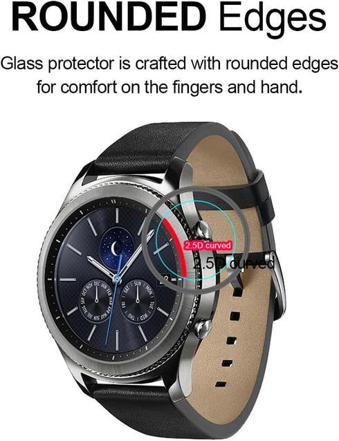 Supershieldz (3 Pack) Designed for Huawei Watch 2 and Watch 2 Sport Tempered Glass Screen Protector, (Full Screen Coverage), Anti Scratch, Bubble ...
