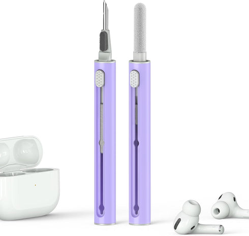 ?1 Pack? Cleaner Kit for AirPods Pro 1 2 3 Earbuds,Cleaning Kit Pen Shape with Soft Brush Flocking Sponge Tool for Bluetooth Earphones Headphones ...