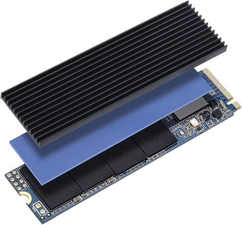 2 Pack M.2 NVMe Aluminum Heatsinks Cooler with Nano Silicone Thermal Pad...