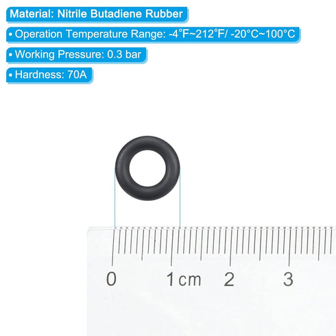 PATIKIL Nitrile Rubber O-Rings 11mm OD 6mm ID 2.65mm Width, 5 Pcs Metric Sealing Gasket for Faucet Plumbing Automotive Repair, Black...
