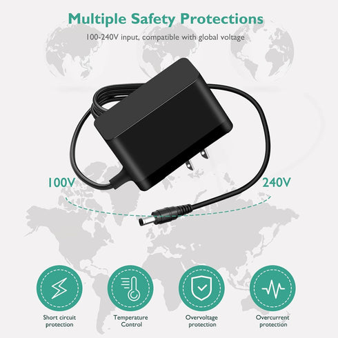 Charger Compatible with Bissell Pet Stain Eraser 2837 2842 2846 2877 Replacement AC Adapter 1624554 Cordless Vacuum Cleaner Power Supply Cord...