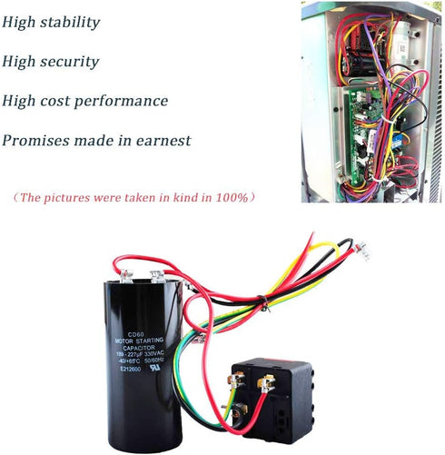 CSR-U2 Hard Start kit for 3.5 to 5 Ton Units, HVAC Hard Start Kit for Air Conditioner, AC Hard Start Capacitor Kit...
