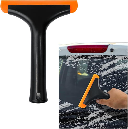 Small Silicone Car Window Squeegee, Mini Auto Windshield Water Blade Scraper Tool, All-Purpose Window Tint Squeegee Wiper for Mirror Home Cleaning...