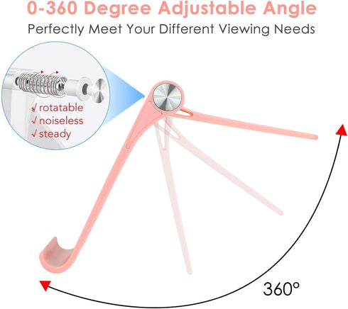 Desktop Cell Phone Stand Holder Multi-Angle Adjustable Phone Desk Stand Tablet Holder for iPhone 16 15 14 13 12 11 Pro Max XS XR Samsung Galaxy S2...