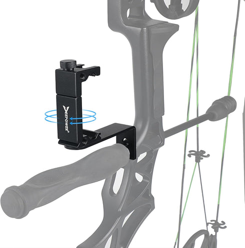 Universal Compound Bow Phone Holder Aluminum Alloy Smartphone Mount for Archery Hunting - Instant Photo and Video Recorder...