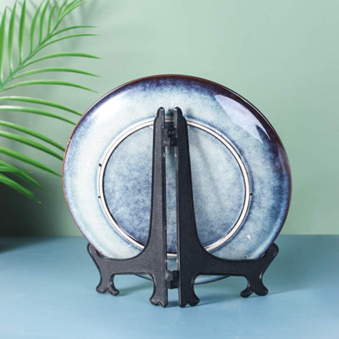 Artliving 10 Inch Black 6pcs/Set Plastic Easels Plate Display Stands Picture Frame Stand Holder...