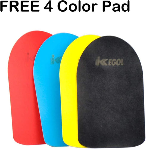 iKKEGOL USB Foot Pedal Switch gaming, Black Metal Single HID Action Programmable Digital hand Control Keyboard Mouse with 3 Color Rubber Mat...